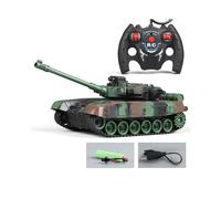 RC Tank Military War Battle United States M1 Leopard 2 Remote Control Electronic Toy Car Tactical Model Gifts for Boys Children maxp