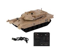 RC Tank - Radio Controlled Army War Toy | Mini Rechargeable Combat Vehicle With Rotating Turret, Sound Effects & Lights, Remote Battle Tank Car, Realistic Tracked Model For Kids & Collectors