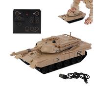 Rc Tank, Rechargeable Battery Pack, 13.5x5.5x4.5cm, Radio Controlled 2.4 Ghz Rc Tank, Equipped With Infrared Battles & Rotating Turrets, 360° Stunt Rotation, For Outdoor Racing Play