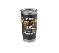RC Test Pilot Model Airplane Pilot Model Flight Rc Airplane Stainless Steel Insulated Tumbler