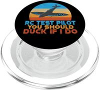 RC Test Pilot you should duck if i do funny RC Plane PopSockets PopGrip for MagSafe