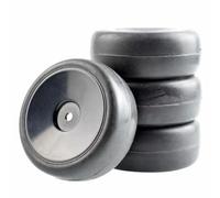 RC Tire Set Compatible With HSP For HPI For Touring 1/10 Rc Car Upgrade Replacement Parts Accessories Slick Tires Wheel Sets(Black)