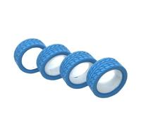 RC Tire Set Compatible With Sakura For Traxxas For HSP For Tamiya For Kyosho 1/10 RC Car Upgrade Parts Accessories 65mm Rubber Tire Wheel Tyre(Blue)