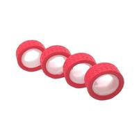 RC Tire Set Compatible With Sakura For Traxxas For HSP For Tamiya For Kyosho 1/10 RC Car Upgrade Parts Accessories 65mm Rubber Tire Wheel Tyre(Red)