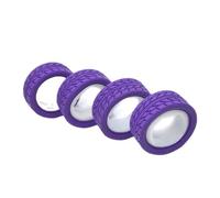 RC Tire Set Compatible With Sakura For Traxxas For HSP For Tamiya For Kyosho 1/10 RC Car Upgrade Parts Accessories 65mm Rubber Tire Wheel Tyre(Purple)