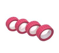 RC Tire Set Compatible With Sakura For Traxxas For HSP For Tamiya For Kyosho 1/10 RC Car Upgrade Parts Accessories 65mm Rubber Tire Wheel Tyre(Pink)