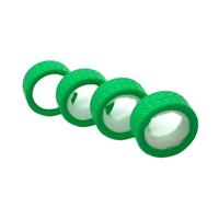 RC Tire Set Compatible With Sakura For Traxxas For HSP For Tamiya For Kyosho 1/10 RC Car Upgrade Parts Accessories 65mm Rubber Tire Wheel Tyre(Green)