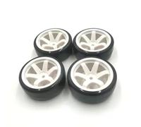 RC Tire Set For 1/8 4PCS Wheels Tires 170mm Tyre Weel 17mm Hex Hub Rubber Sponge RC Car Truck For Buggy Accessories And Upgrades Replacement And Repair(White)