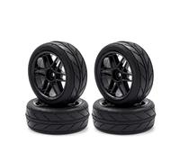 RC Tire Set For HSP For Tamiya For TT01 For TT02 For Sakura For Kyosho 4pcs Hard Abs1/10 Wheels And Tires 12mm Hex RC Car Accessories And Replacement