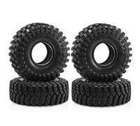 RC Tires Hub Wheel For Axial For SCX10 II III For Capra For Traxxas For TRX4 D90 For Redcat For MST 1/10 RC Crawler Car 4pcs 124mm 1.9" Rubber Tire Wheel Tyre