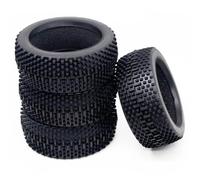 RC Tires Hub Wheel For HSP For Redcat For Losi For HPI For Kyosho MP9 For Hobao For Hyper Go 1/8 4Pcs 110mm RC Off-Road For Buggy Car Rubber Tire Tyre Upgrade Parts