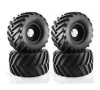 RC Tires Hub Wheel For Traxxas For HSP For HPI For Tamiya 4pcs Oversized 133mm RC Monster Truck Tires 12mm Hex Wheels High Traction Off-Road Upgrade Set(Black)