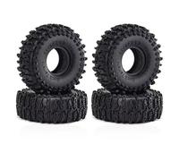 RC Tires Hub Wheel For TRX4M For SCX24 AX24 1/18 1/24 4PCS 63mm 1.0" Soft Rubber Tires RC Crawler High Grip Upgrade Parts Accessories