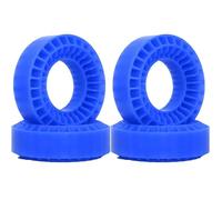 RC Tires Hub Wheel For TRX4M For SCX24 AX24 For FCX24 FCX24M 1/18 1/24 4pcs 55mm 1.0" Silicone Rubber Wheel Tires Insert Foam RC Crawler Car Upgrade Parts(Blue)