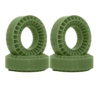 RC Tires Hub Wheel For TRX4M For SCX24 AX24 For FCX24 FCX24M 1/18 1/24 4pcs 55mm 1.0" Silicone Rubber Wheel Tires Insert Foam RC Crawler Car Upgrade Parts(Green)