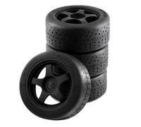 RC Tires Tyres Wheels Compatible With ARRMA For INFRACTION 6S F1 For LIMITLESS 1/7 RC Cars Upgrade Part Accessory 4Pcs Plastic Wheel Rubber Tire For