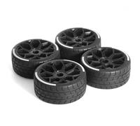 RC Tires Tyres Wheels Compatible With Arrma For Infraction For Felony For Limitless 1/7 RC Car Upgrade Parts RS Rubber Black Tire 102 * 42mm Tyre 17mm Hex