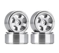 RC Tires Tyres Wheels Compatible With Axial For SCX24 90081 AXI00002 For Deadbolt B-17 Betty 4PCS 1.0" CNC Metal Beadlock Wheel Rims For 1/24 RC Crawler Car(Color3)