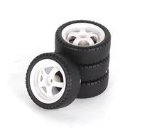 RC Tires Tyres Wheels Compatible With LDRC For AE86 A86 LD1801 LD1802 LD1803 LD1804 A01 1/18 RC Car Upgrade Parts 4pcs 33mm RC Hard Drift Tire Wheel Hard Tyre(LA0034 White(Hard))