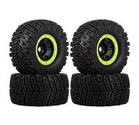 RC Tires Tyres Wheels Compatible With TRXS For Sledge For SUMMIT For E-Revo For Arrma For Mojave RC Car 4Pcs 166Mm Wheel Tire 17MM Hex For 1/7 1/8 1/10 RC Car(Green,Type-B)