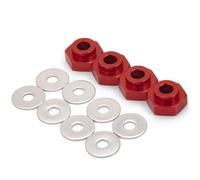 Rc Toys Accessories For Axial For SCX10 1/10 12mm To 17mm Wheel Hex Adapter Conversion Extension Column RC Car Upgrades Repairs Accessories(Red)