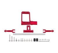 Rc Toys Accessories For Vanquish For Phoenix VS4-10 F10 1/10 Aluminium BAT Servo Mount And Scale Hydraulic Steering Link RC Crawler Portal Axle Upgrade Parts(Red)