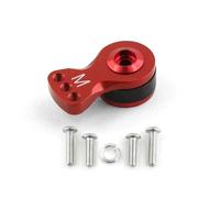RC Toys Components For 1/8 1/10 Adjustable Section Strength Servo Protection 25T Teeth Tooth Half Servo Arm Horn Remote Control Car Boat(RED,M)