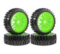 RC Toys Components For Arrma For Typhon For Talion For Traxxas 1/8 RC Car Upgrades Parts 4PCS 115mm For Buggy Tires Wheels 17mm Hex Off-Road(Green)