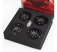RC Toys Components For Axial For Ghost Easy Control For Huangbo RS Red R410 1/10 RC Car Upgrades Parts 2.2 Inch Aluminum Alloy Wheels(Black)