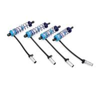 RC Toys Components For Axial For TRX4 For ZD 1/10 Oil Adjustable Shock Absorber 92mm Front 105mm Rear Damper Suspension RC Truck Crawler For Racing Car Parts(Blue 1)