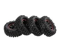 RC Toys Components For Tamiya For CC01 D90 701A 1/10 4PCS 1.9Inch Climb Tires For Super Soft 96MM Rubber Tyre Wheel Rim Hex 12MM Rc Parts