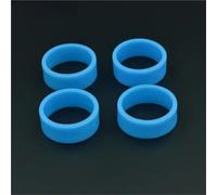 RC Toys Components For Tamiya For Mini 4WD 4pcs Homemade Large Diameter Big For Caliber Ultra Thin Tire Tyres RC Car Models Spare Parts(Blue)