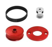 RC Toys Components For Tamiya For TT02 1/10 RC Car Upgrades Components Belt Drive Transmission Gears System 16T 40T Low Noise DIY Modify(Red)