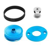 RC Toys Components For Tamiya For TT02 1/10 RC Car Upgrades Components Belt Drive Transmission Gears System 16T 40T Low Noise DIY Modify(Blue)