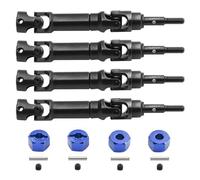 RC Toys Components For Traxxas For Mini For Maxx 4pcs Steel Front And Rear Drive Shaft CVD Driveshaft RC Car Upgrade Parts Accessories(Blue)