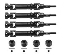 RC Toys Components For Traxxas For Mini For Maxx 4pcs Steel Front And Rear Drive Shaft CVD Driveshaft RC Car Upgrade Parts Accessories(Black)