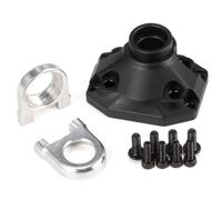 RC Toys Components For VS4-10 For Phoenix VRD For Vanquish H10 OPTIC F10 CNC Aluminum Third Member Set Rear Front Diff Cover Axle Rc Parts(Black,Rear)