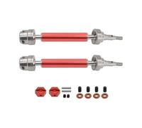 RC Toys Components Front Rear CVD Drive Shaft High Carbon Steel Electroplating For Arrma Goron 2WD 1/10 RC Car Upgrades Parts Accessories(Red)