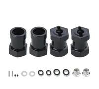RC Toys Components Wheel Hex Hub Adapter Metal For Tamiya CW-01 CW01 For Lunch Box Midnight Pumpkin For Monster Beetle WR02 1/10 RC Car Upgrades Parts(Black)