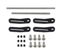 RC Toys DIY Spare For Crawler For Chassis For LCG For TRX4 1/10 RC Remote Control Car Accessories Bumper Bull Bar Metal Front And Rear Modular Upgrade Parts(Black)