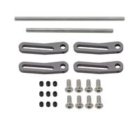 RC Toys DIY Spare For Crawler For Chassis For LCG For TRX4 1/10 RC Remote Control Car Accessories Bumper Bull Bar Metal Front And Rear Modular Upgrade Parts(Gray)