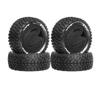 RC Toys DIY Spare For HSP 94122 For Tamiya XV01 For TT02 For HPI Ky 1/10 Alloy Wheels Hubs Metal Wheel Rims Ttires RC On-road Drift Car(4pcs tire)