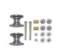 RC Toys DIY Spare For Tamiya For Mini 4WD 2Pcs 12-13mm Double Guide Roller 95423 Lightweight Aluminum Spare Parts Car Model(Grey)