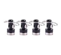 RC Toys DIY Spare For Traxxas For Hsp For Sakura For Redcat 1/10 RC Drift Car 4pcs Magnetic Stealth Invisible Body Post Mount Contact Shell Column + Clips(Black)