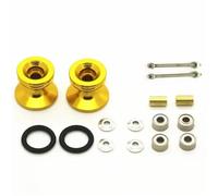 RC Toys For Tamiya For Mini 4WD Double Aluminum Rollers 154 W/Rubber Rings 13 12mm Rc Crawler Parts(Yellow)