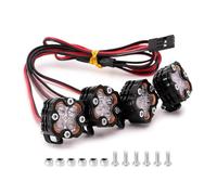 RC Toys Light for 1/10 1/8 Aluminium White for Super Bright Square Lights RC Car Upgrade Replacement Parts(4PCS)