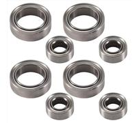 Rc Toys Models Parts Compatible With HSP For Himoto E18 For WLtoys A949 A959 A969 A979 1/18 RC Car Spare Parts 8Pcs Ball Bearings 4X8X3mm 8X12X3.5mm