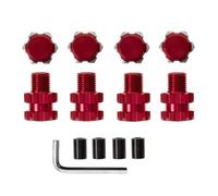 Rc Toys Models Parts For Traxxas For Maxx 1/10 Metal 17mm Splined Wheel Hex Hub Extended Adapter 8956 RC Car Upgrade Replacement Parts(Red)