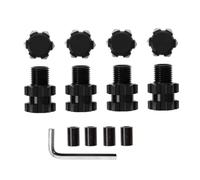 Rc Toys Models Parts For Traxxas For Maxx 1/10 Metal 17mm Splined Wheel Hex Hub Extended Adapter 8956 RC Car Upgrade Replacement Parts(Black)