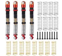 Rc Toys Repair Parts For Axial For SCX24 For Deadbolt For Wrangler For Gladiator For Bronco 1/24 4Pcs 53mm Aluminum Alloy Shock Absorbers Damper RC Car(Red)